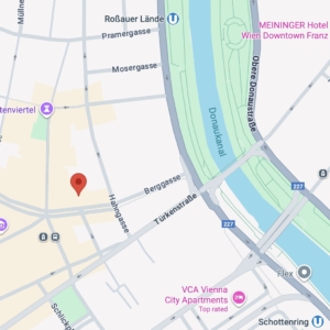 Standort. Psychotherapie Silvia Franzelin, für Jugendliche und Erwachsene, Berggase 1090 Wien